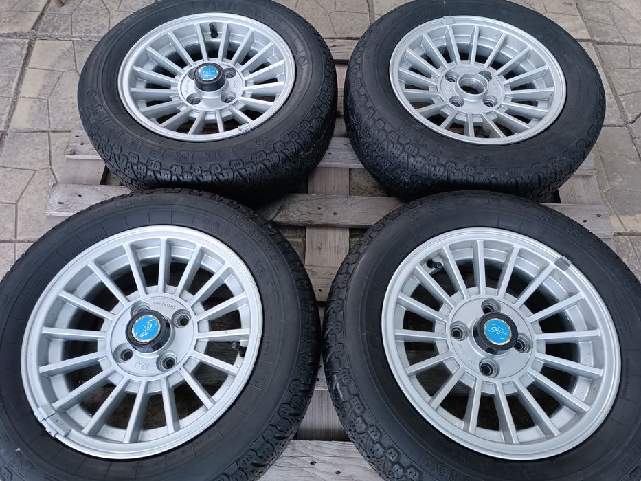 Ретро джанти 13ки 4х100 + гуми 185/60/13 Semperit