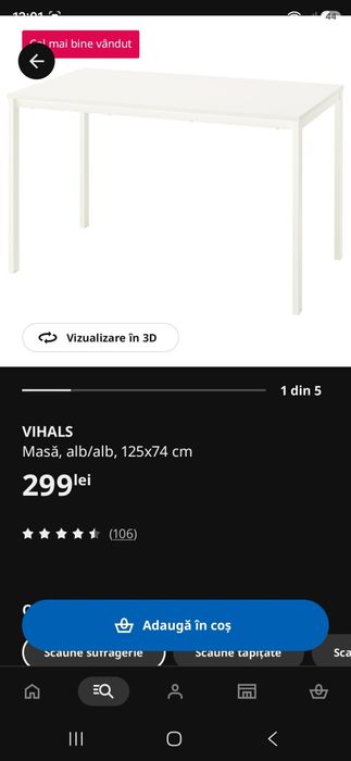 Vand masa Ikea aproape noua