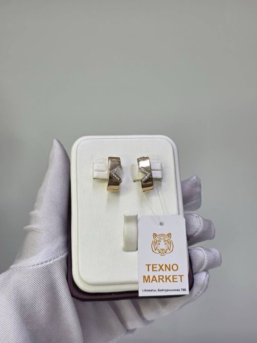 Золото 585  Серьги Вес: 3,3₽₽