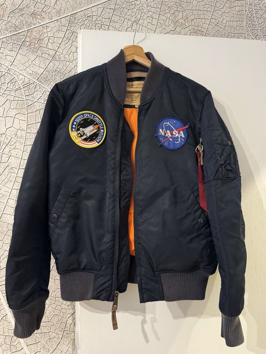 Geaca jacheta bomber Alpha Industries bleumari
