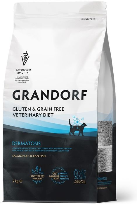 Grandorf (Грандорф) - VetDiet Dermatosis Fish, Сухой корм для кошек