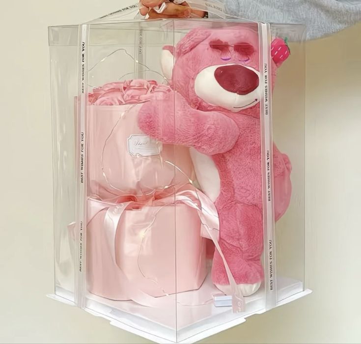 Набор Плюшевый мишка и букет