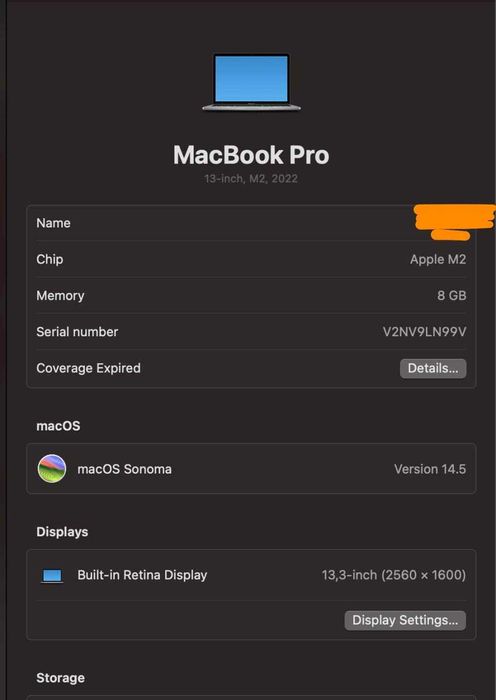 MacBook M2 Pro 256Gb