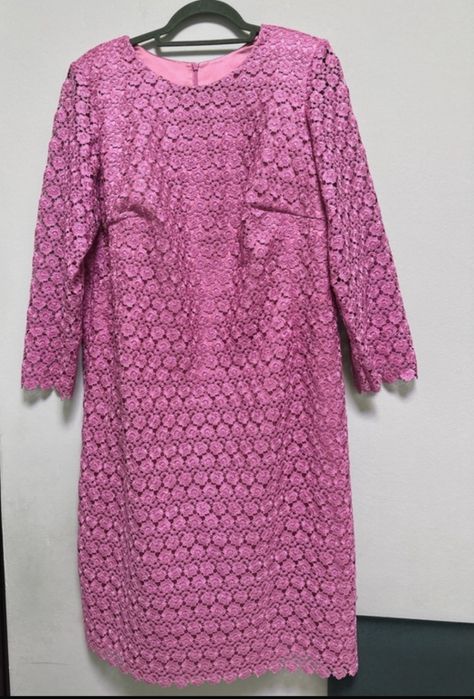 Rochie dantelata XXL roz