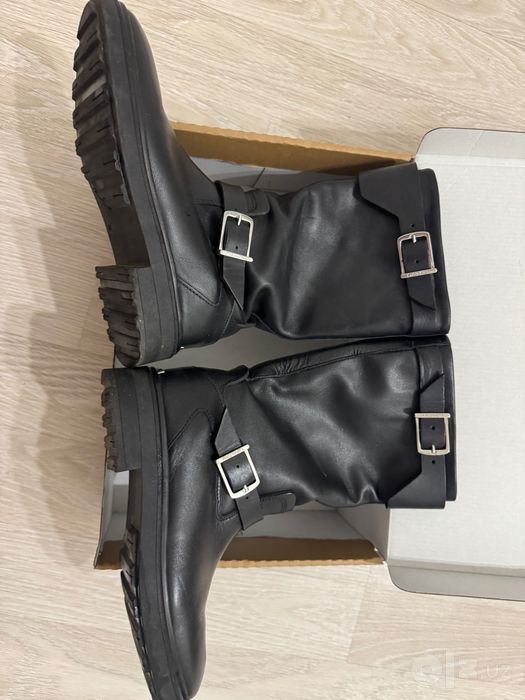 Кожаные сапоги Calvin Klein, размер 36
