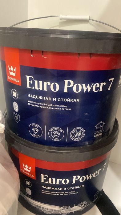 Продаётся моющаяся краска Tikkurila Euro Power 7
