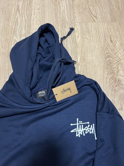 Тъмно синьо Stussy hoodie