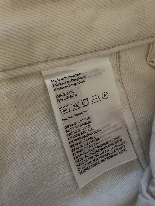 Jeans wide leg tip cargo H&M