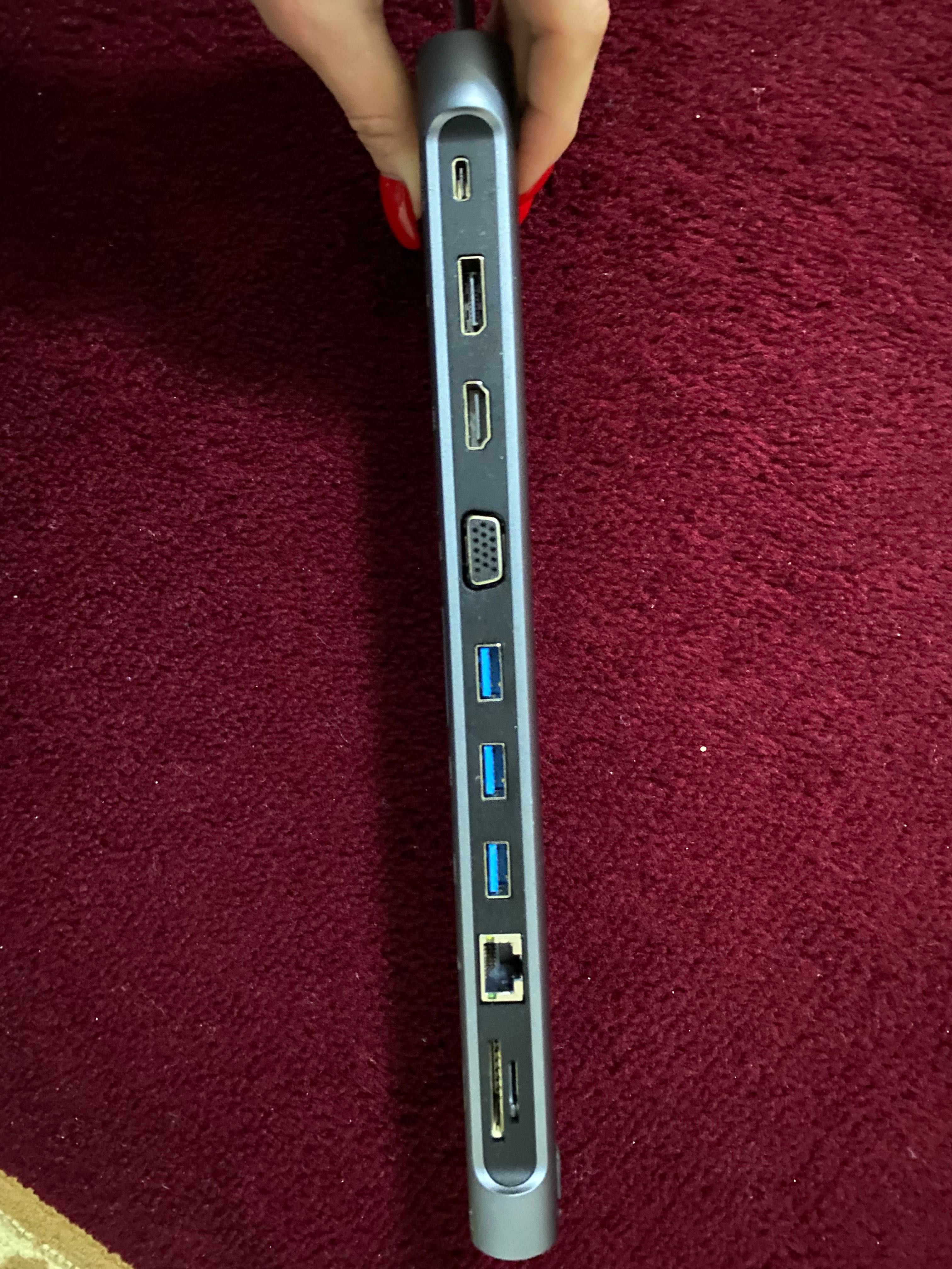 МНОГОПОРТОВАЯ док-станция canyon USB TYPE C 12-В-1 - Периферийные ...
