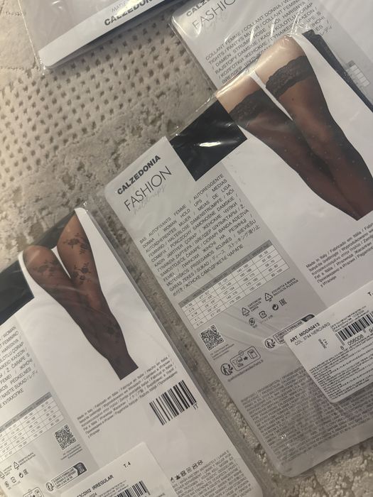Lot 4 dresuri negre marime L Calzedonia