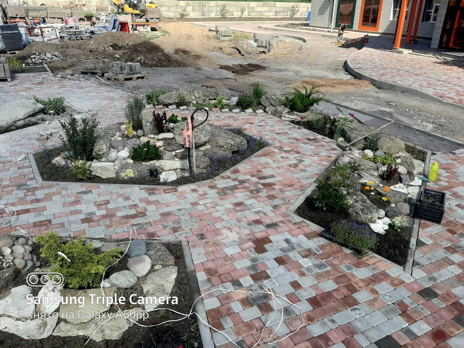 Укладка брусчатки