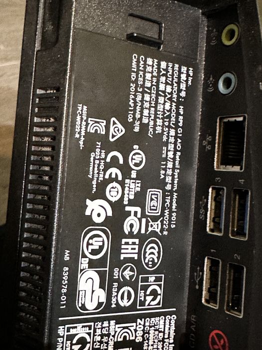 POS horeca touch  HP RP9 G1 9015, Intel Celeron, SSD 128GB, No OS