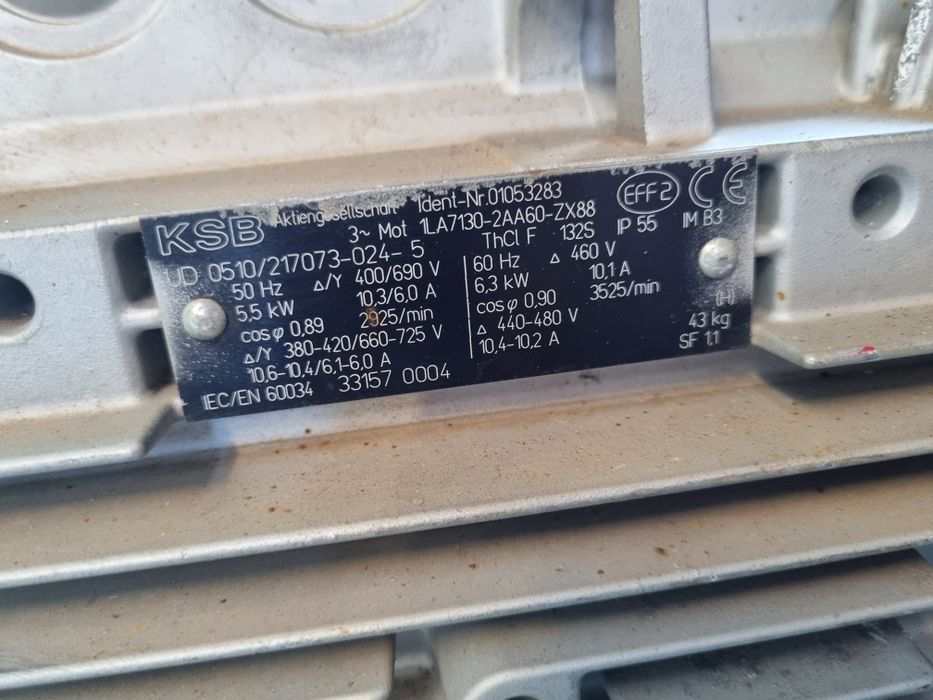 Motor electric  trifazat AEG 3,5 kw