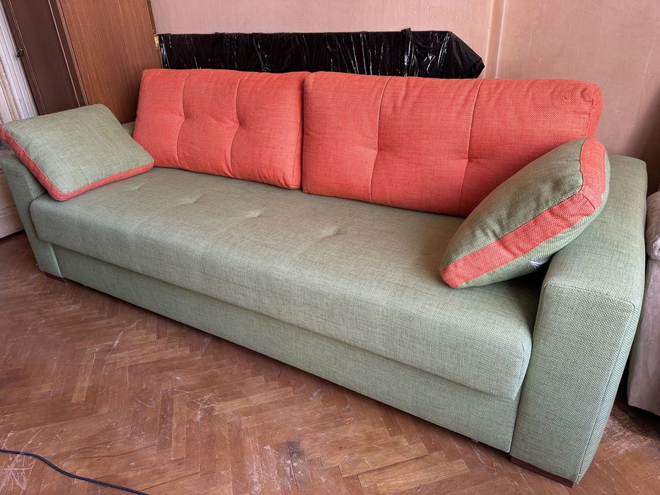 Canapea extensibilă cu ladă depozitare - stare bună