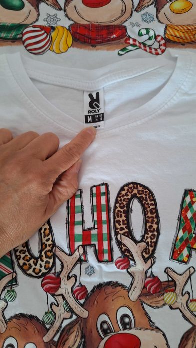 Комплект тениски за цялото семейство с коледни мотиви