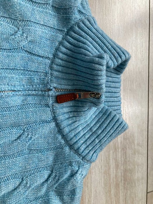 POLO By Ralph Lauren half zip kable knit мъжки пуловер размер L
