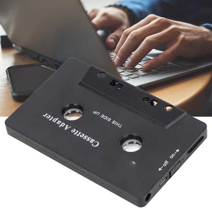 Adaptor Bluetooth pentru Casetă pentru Stereo Auto, Audio Wireless – Negru