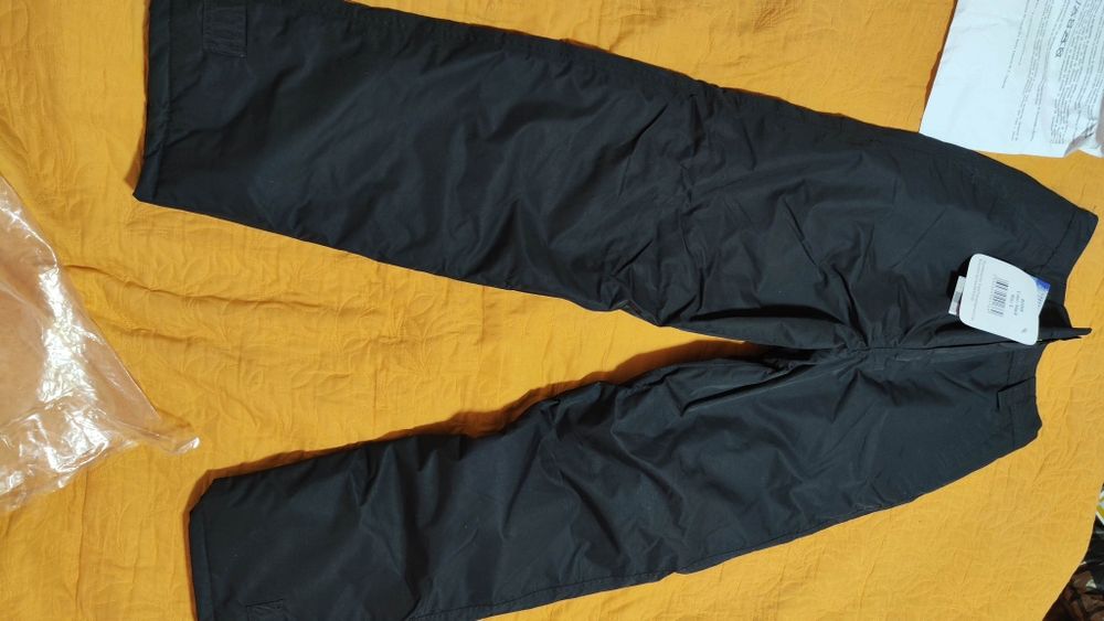 Работен зимен панталон топлозащитен нов размер L, черен цвят