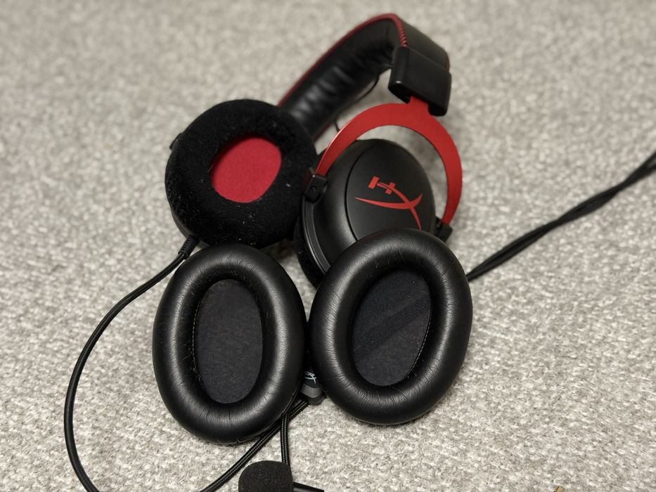 HyperX Cloud II Gaming Headset — Rosu/Negru, 7.1 Surround, Microfon Detasabil