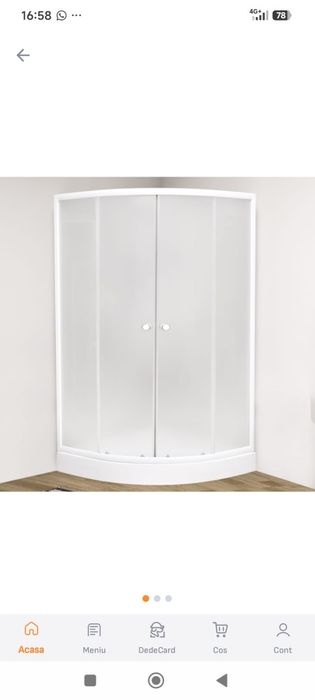 Cabina de duș și cădiță