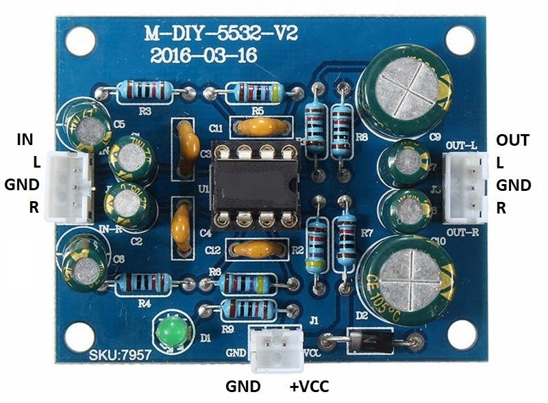 Preamplificator stereo