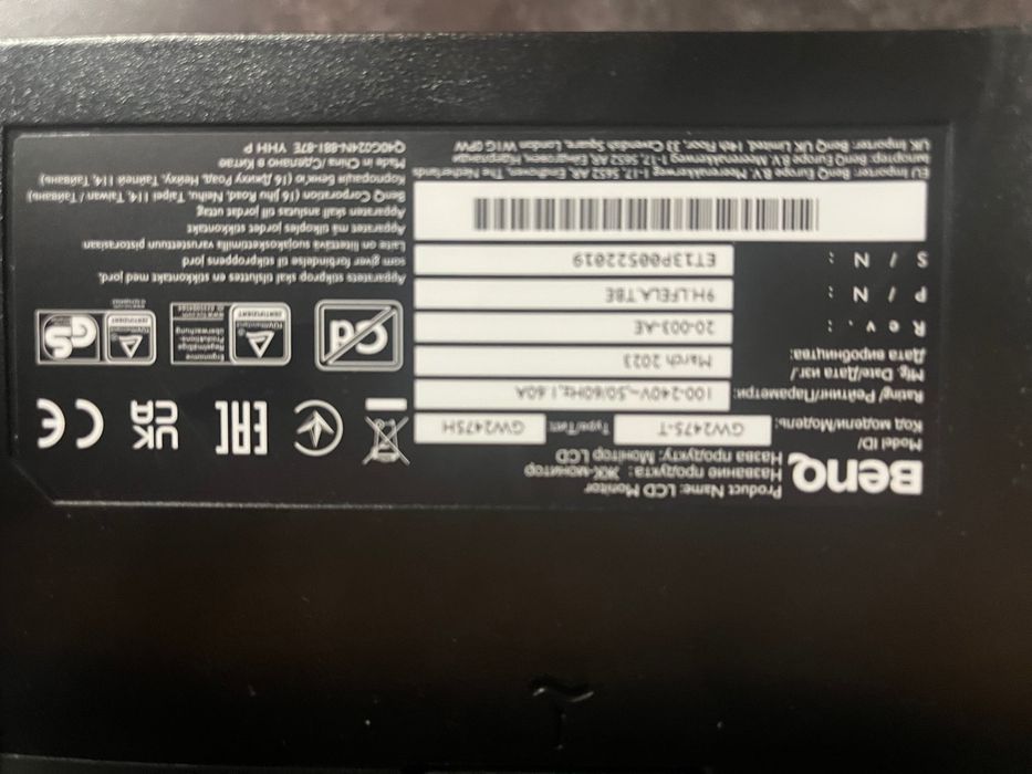 Монитор 60 герц benq 24