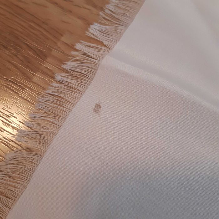 Ръчно рисуван шал цвят екрю