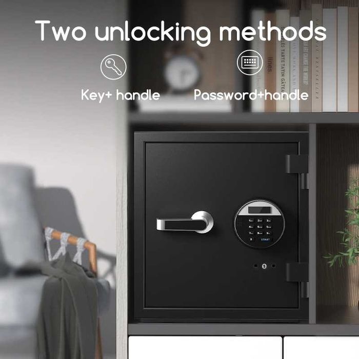 Сейф огнеупорный 420мм*380мм*300мм ET581 Deli