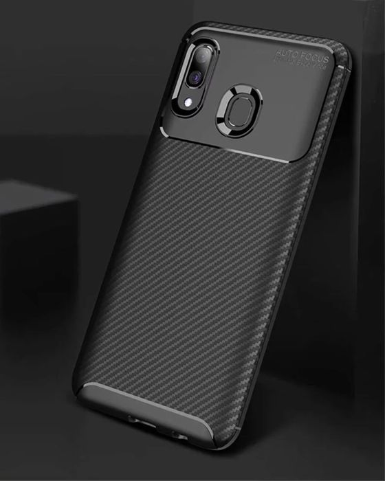 Samsung A42/A32/A34/A24/A54/A55/A56/A57 Husa Silicon Model Carbon BlacK