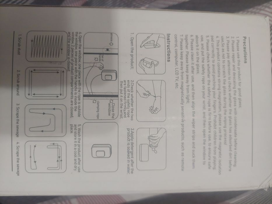 Магнитен Двустранен Чистач за Прозорци