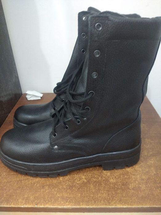 Берцы зимние натуральный кожа