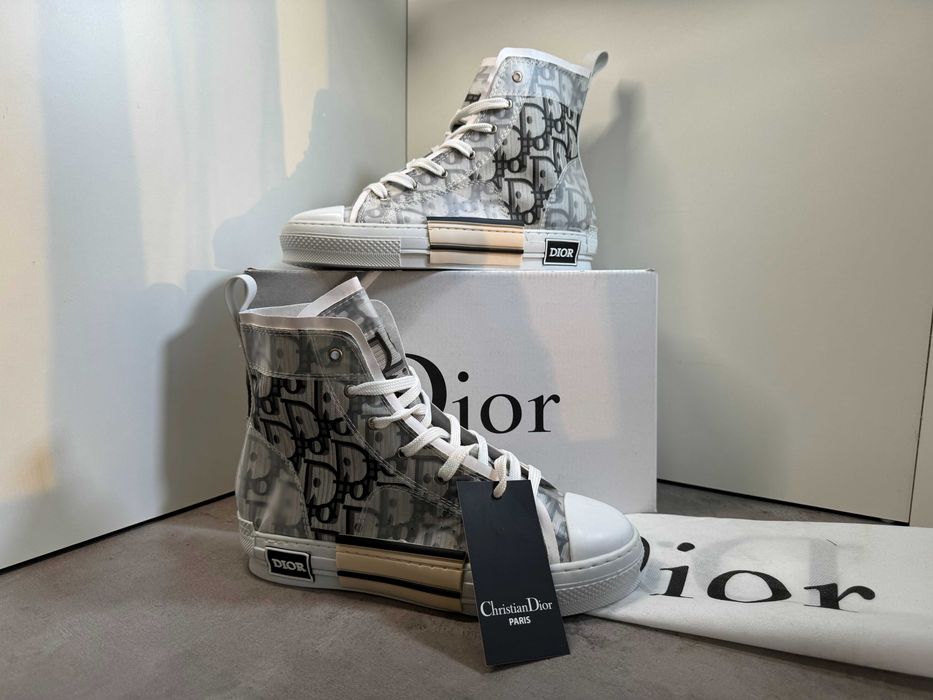 Adidasi D i o r Essentials B23 HIGH-TOP, Produs Nou - Full Box Premium