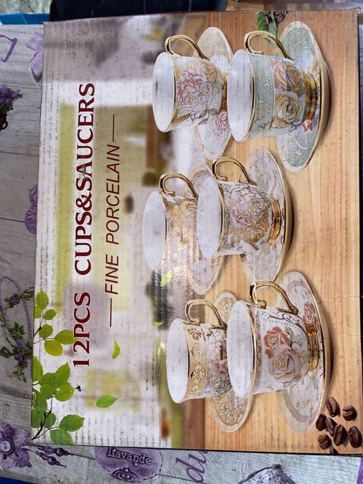 set de 6 cesti cu farfurii