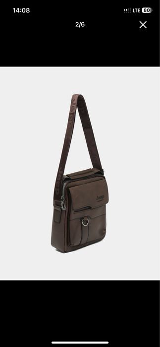 Charmdan ishlangan yelkamali sumka