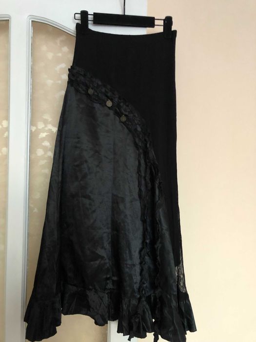 атласная юбка с монетами