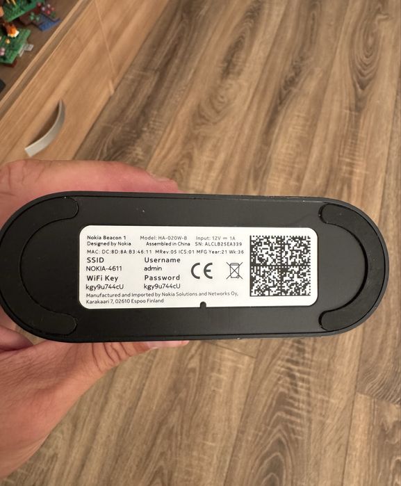 Router Wireless Nokia Beacon 1, Wi-Fi 5, Mesh, 5Ghz, incarcator