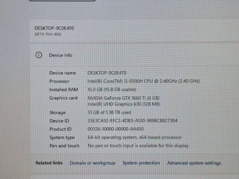 MSI GF75 Thin 9SD - KLI.ro