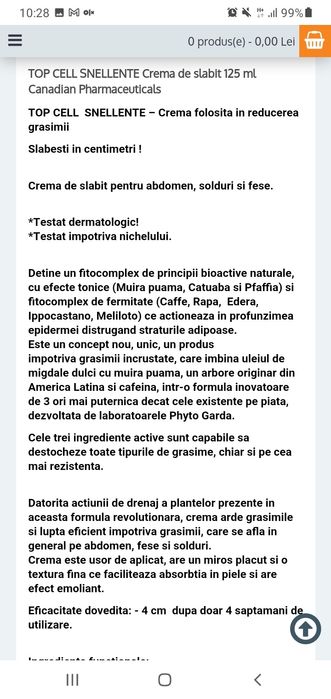 Crema de slabit TopCell Canada!