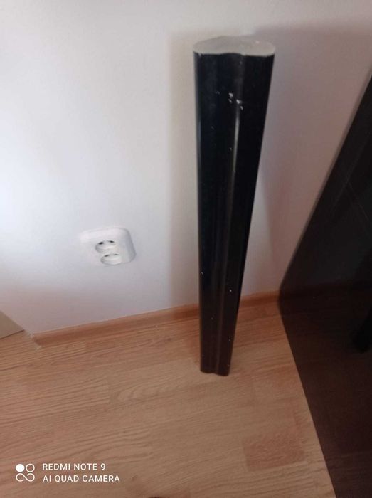 Стол раздвижной черный полированный