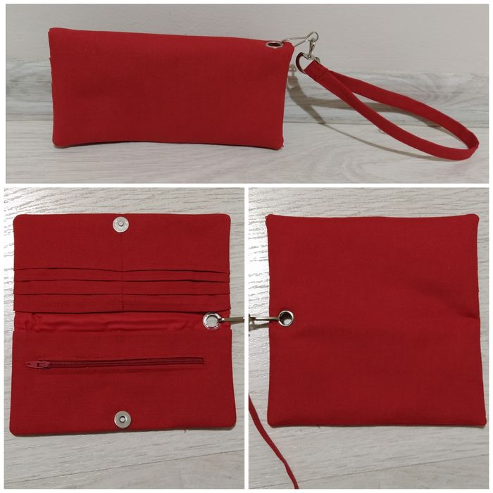 Ръчно изработено портмоне с място за смартфон