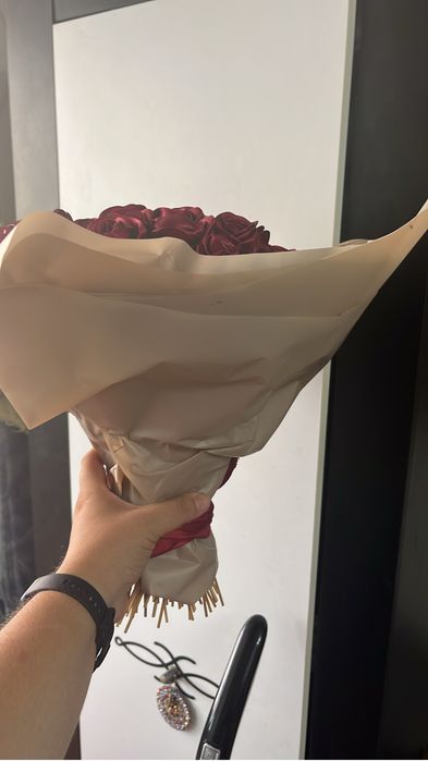 цветы из лент 101 роза