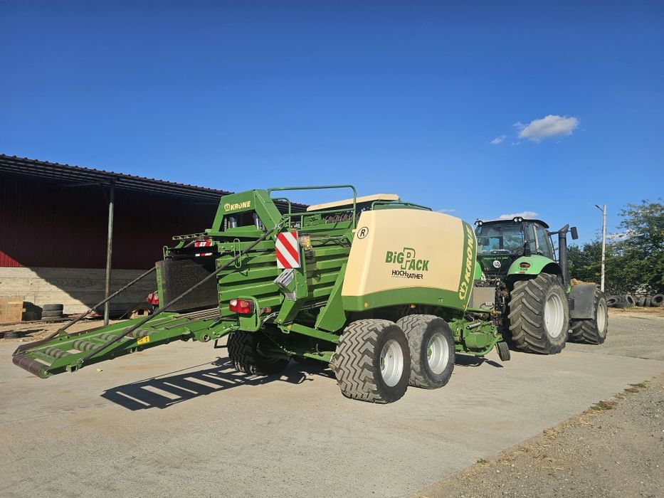 Baloti paie dreptunghiulari mici si mari/presa/balotiera KRONE big pack/tract0r deutz 275cp