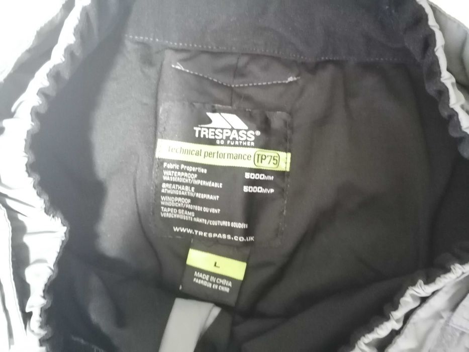Costum ski, impermeabilitate 5000 mm apă → TRESPASS, mărimea M (M/L)