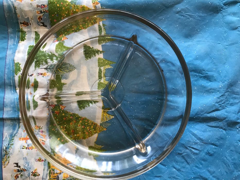 Сервиз Стъклени Чинийки Плата Сосиера Фруктиера Чаша Сет Табли