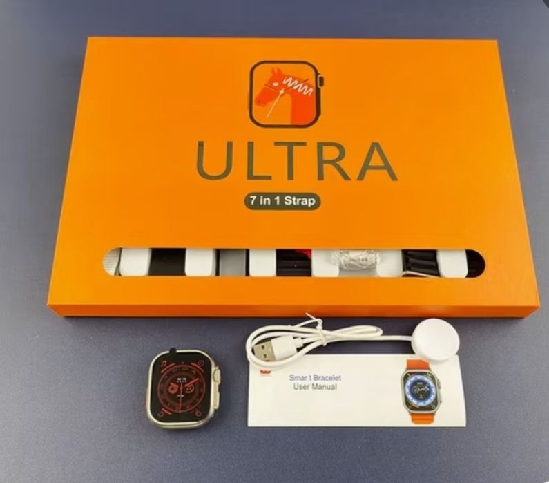 Смарт часовник Y60 Ultra 7 в 1, Водоустойчив, Bluetooth обаждания