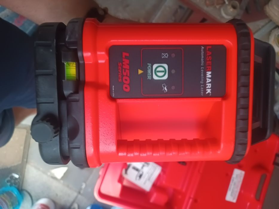 Kit Nivelă Laser Rotativă Profesională LaserMark LM500 + Receptor LD-400