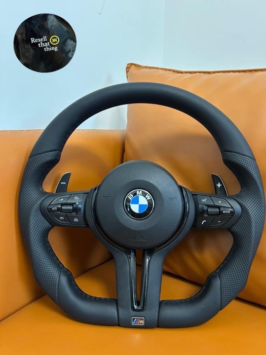 Volan M Pachet Piele Perforata // Airbag Inclus // Padele Incluse // Nu necesita Codare // Calitate Premium //