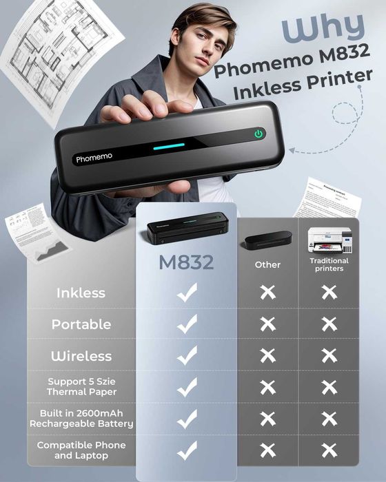 Преносим принтер Phomemo