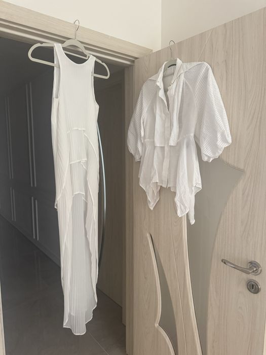 Бежови блузи Zara,Illumminee,H&M и др. размер S/XS