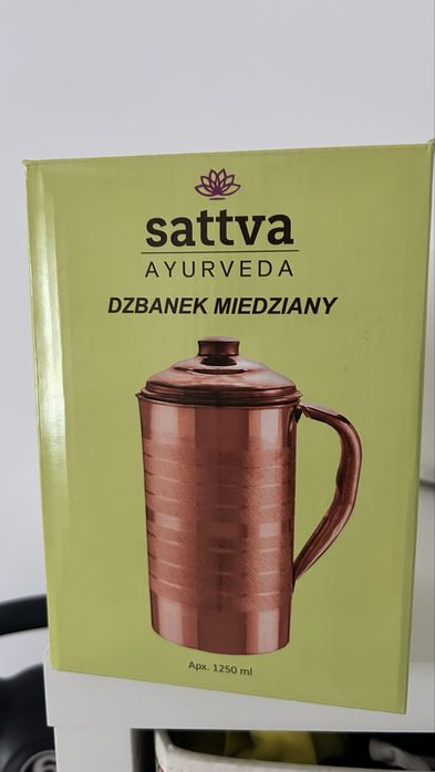 Carafa Cană / Vas din cupru Ayurvedic Sattva Ayurveda